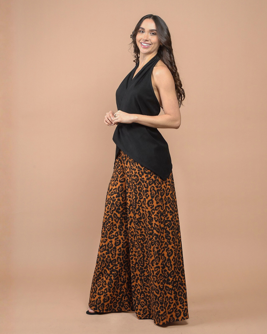 Palazzo con Lazo Leopardo Naranja