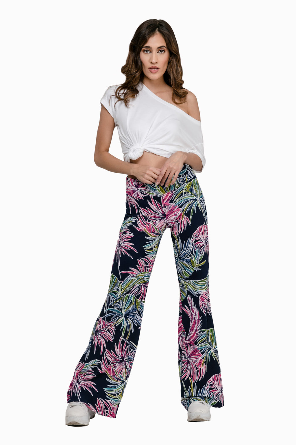 Pantalón Sofía Floreado Azul