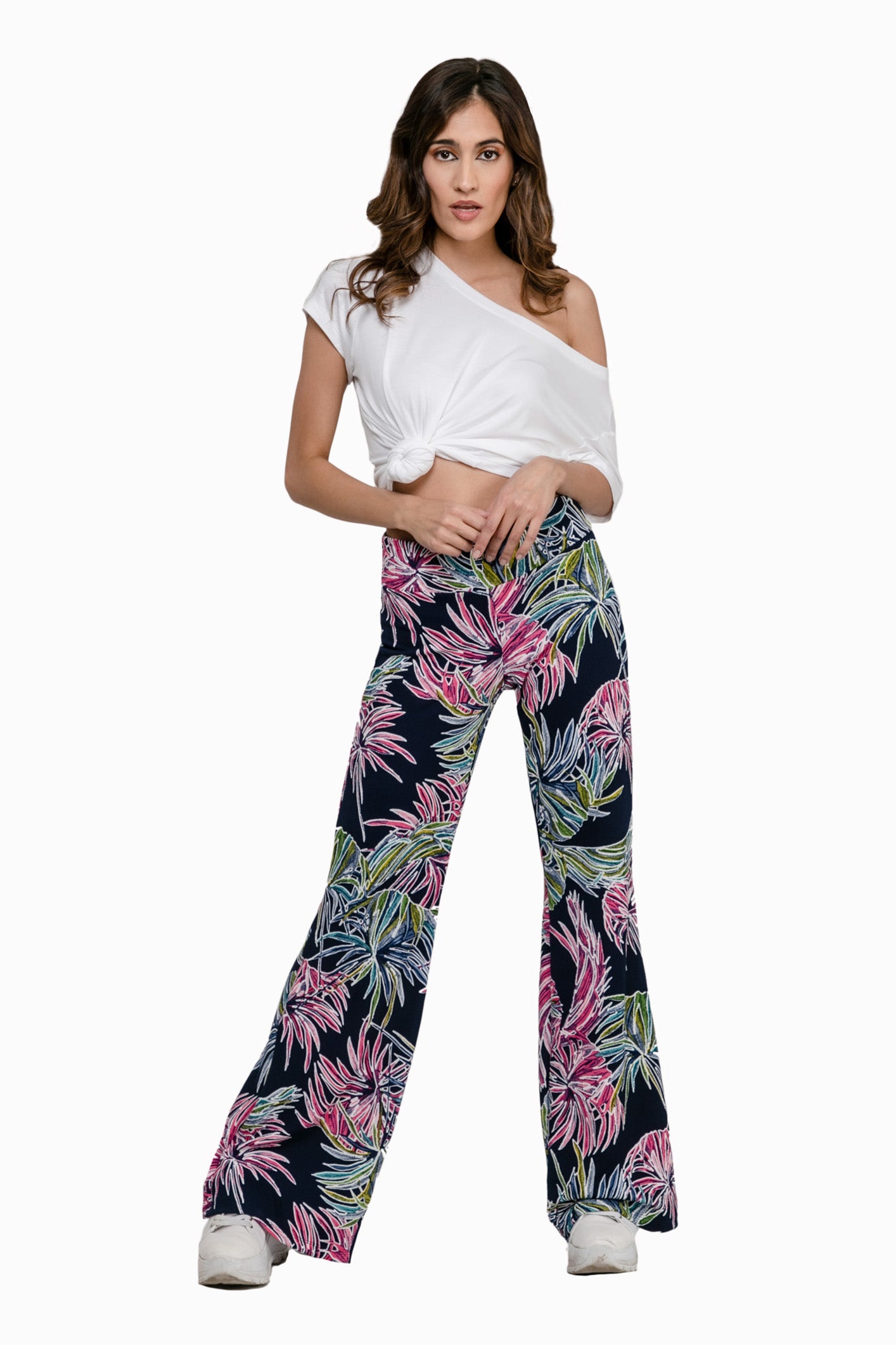 Pantalón Sofía Floreado Azul