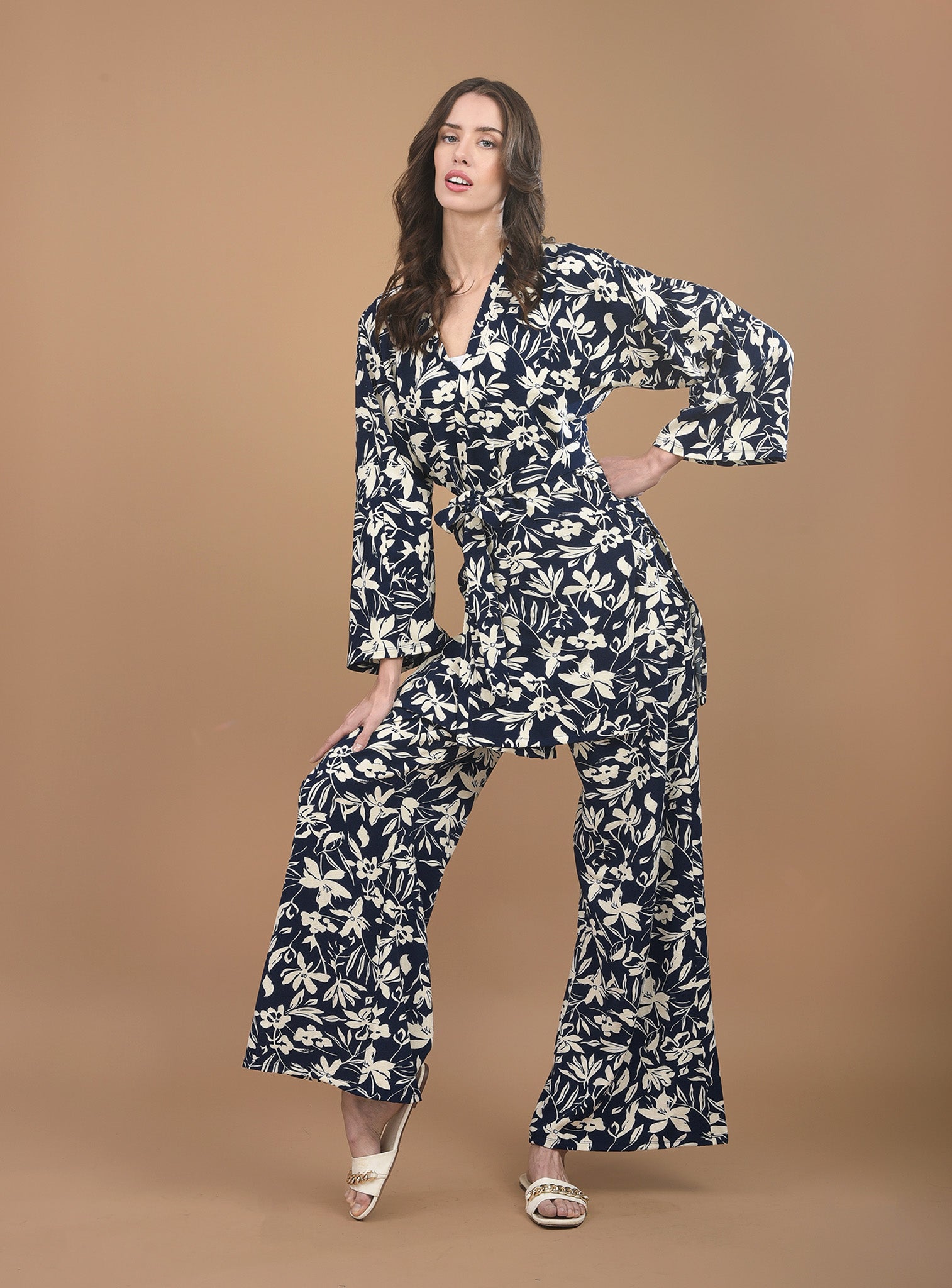 Conjunto Flores Azul