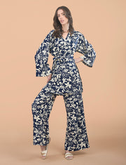 Conjunto Flores Azul