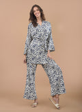 Conjunto Animal Print Azul