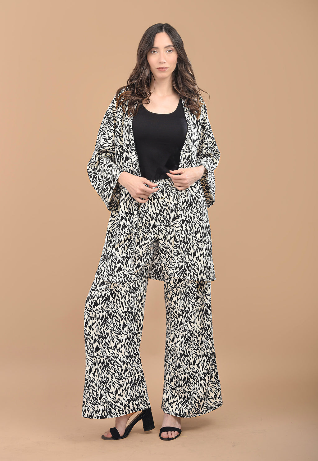 Liliana Animal Print Negro