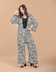 Conjunto Animal Print Negro