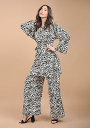 Conjunto Animal Print Negro