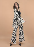 Conjunto Blanco Pinceladas Negras