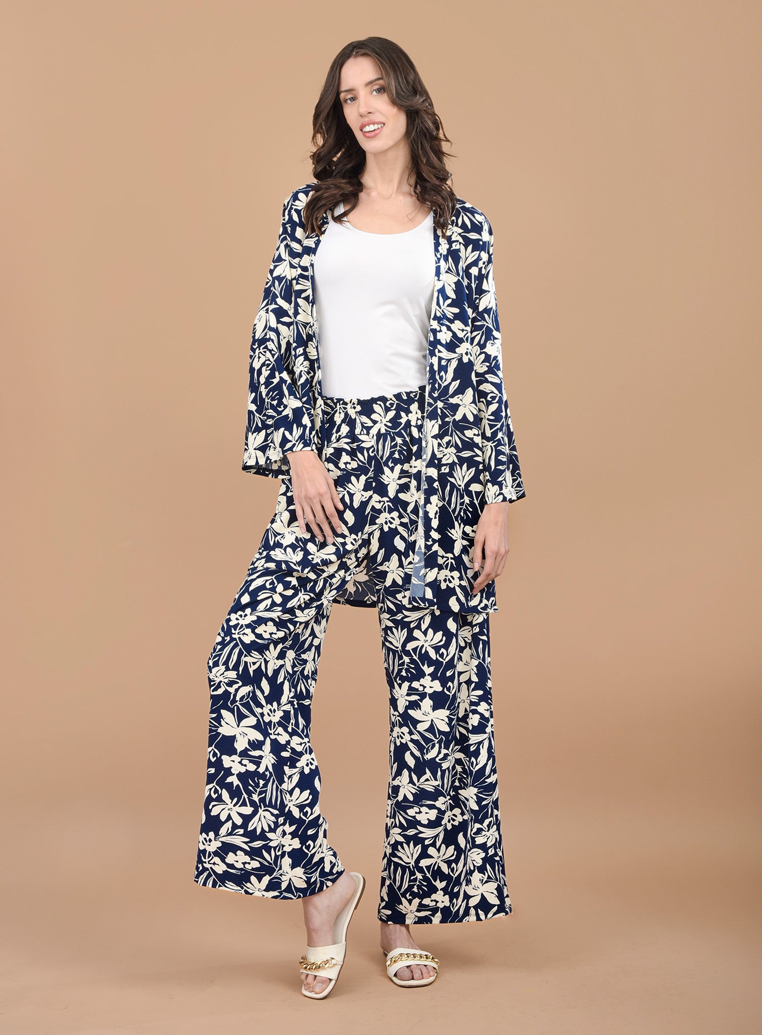 Conjunto Flores Azul