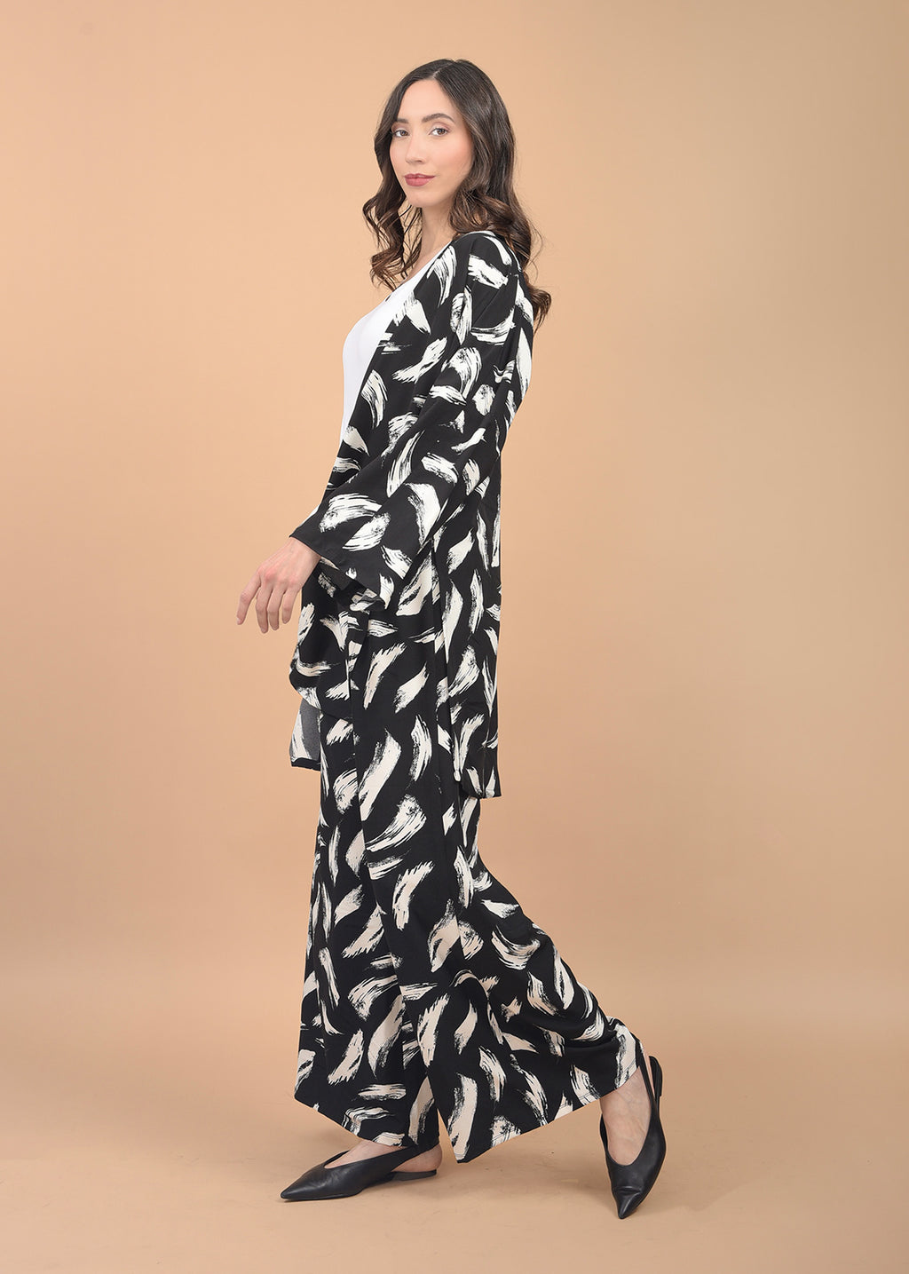 Conjunto Negro Pinceladas Blanco