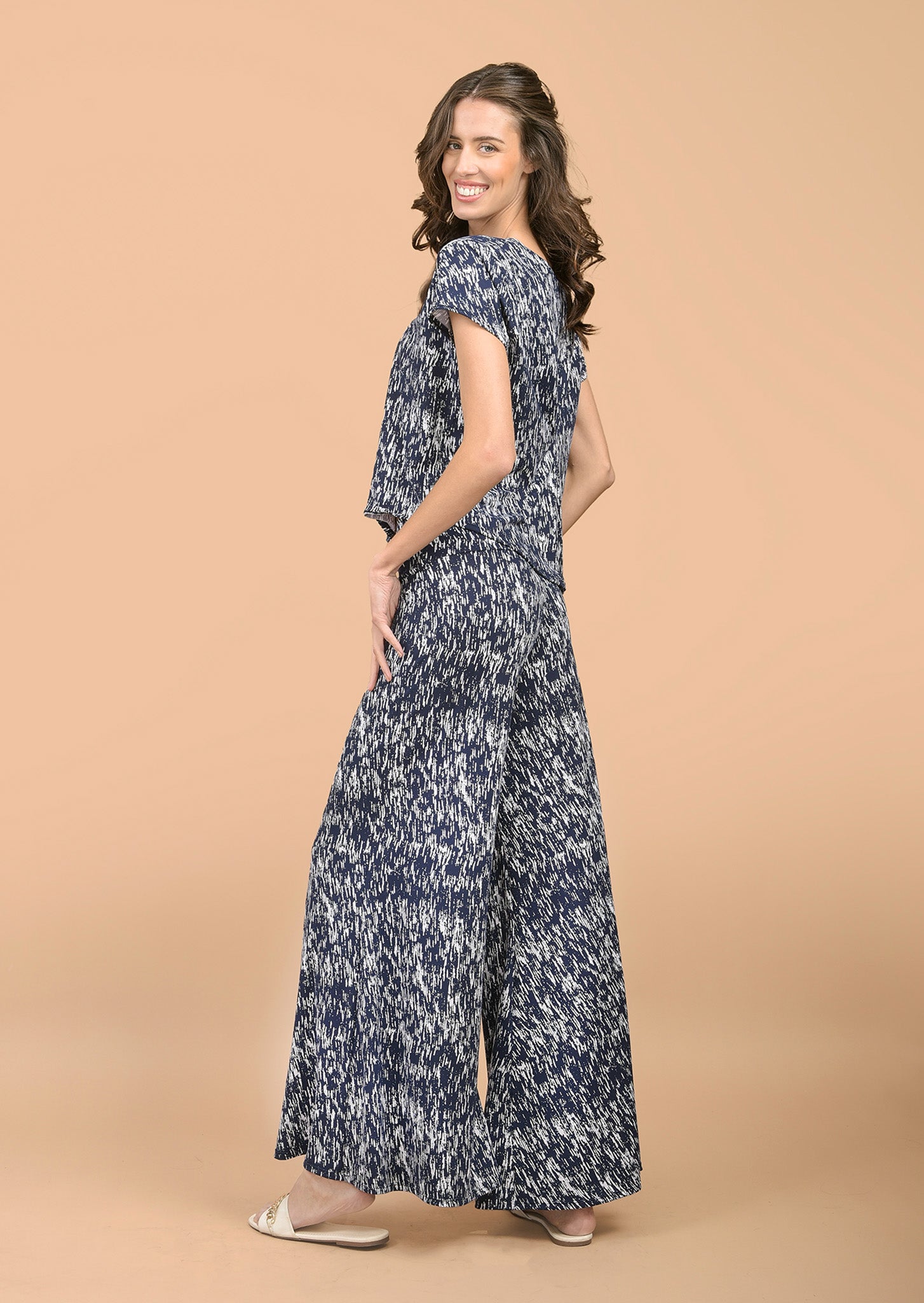 Andrea Azul Marino Rayado