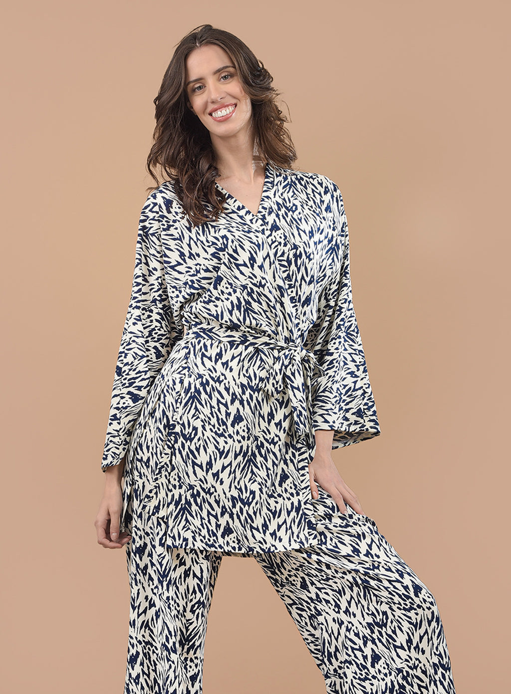 María Animal Print Azul