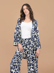 Kimono María Flores Azul