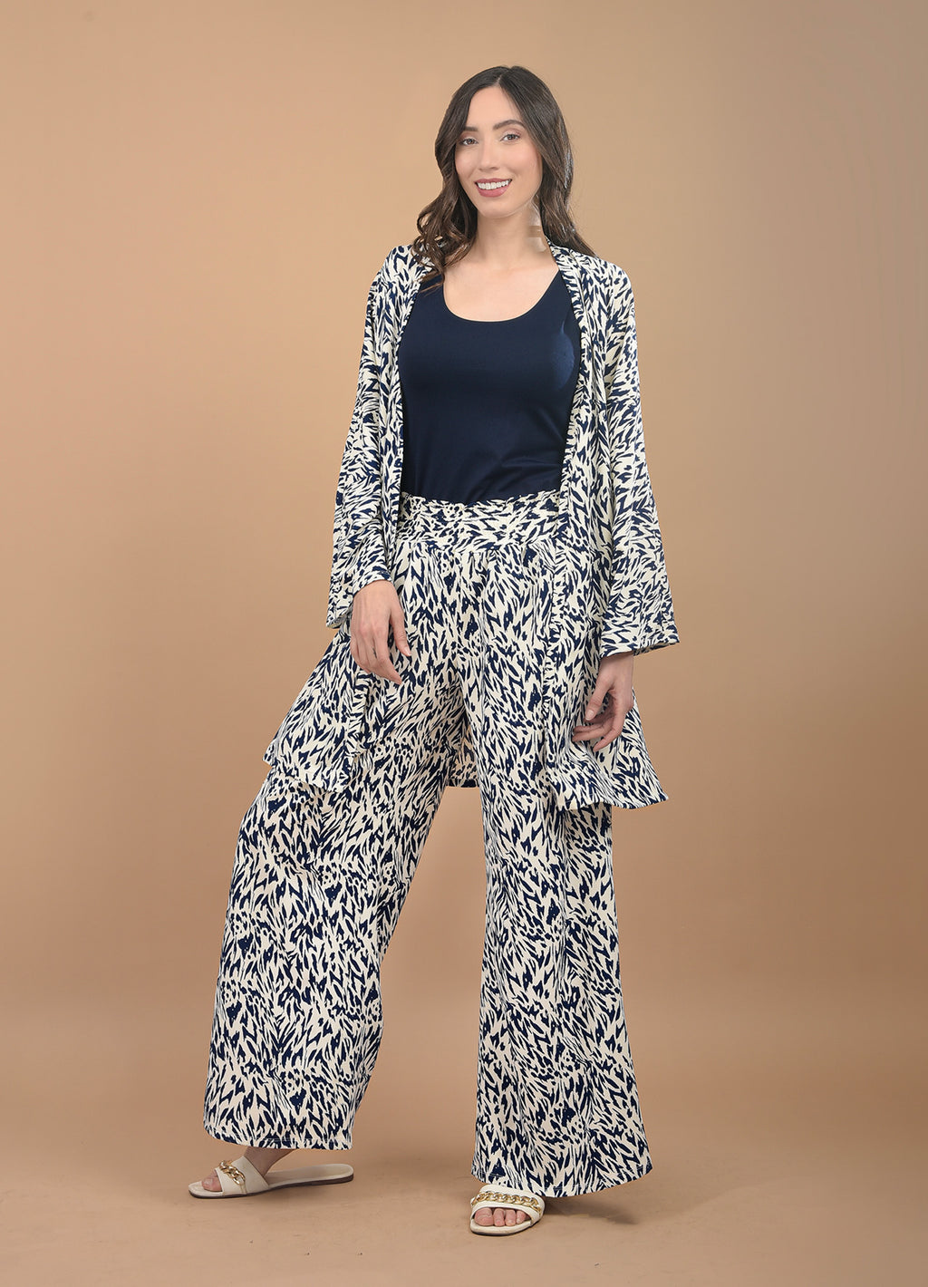 Conjunto Animal Print Azul