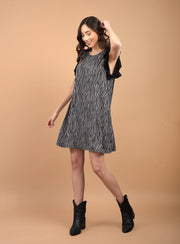 Vestido Verónica Cebra Gris